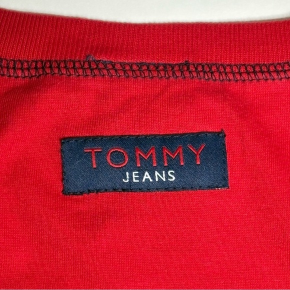 Vintage Tommy Hilfiger Men's Sleeveless Tank Top Size 2XL Muscle Logo Red - Picture 5 of 10